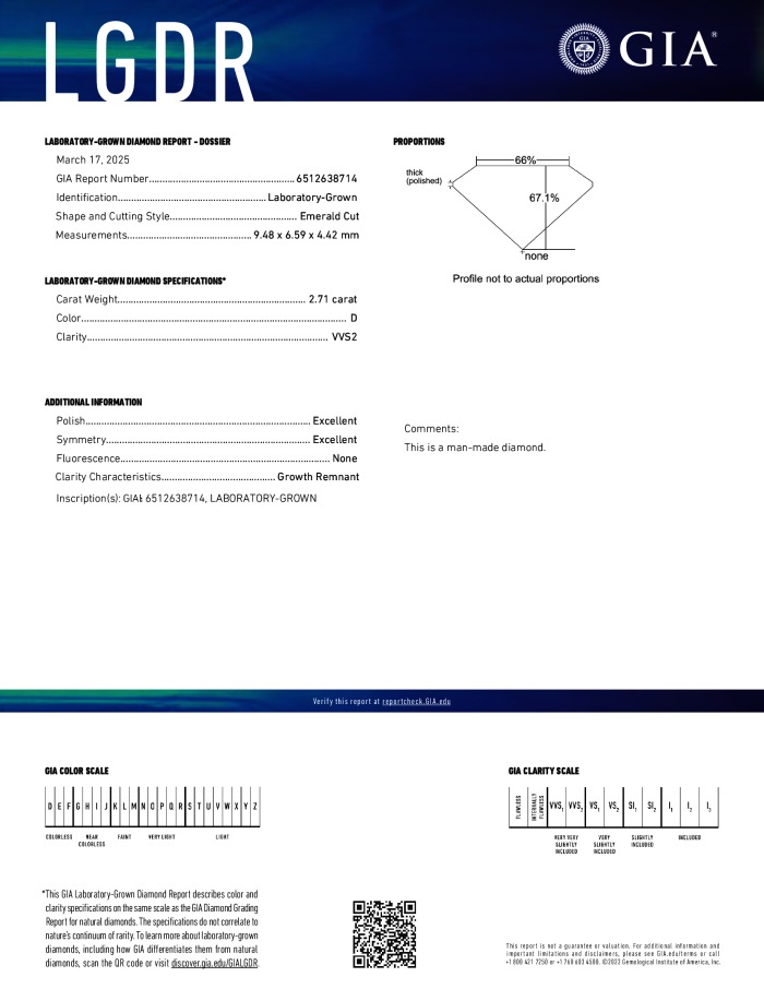 GIA diamond lab report #6512638714