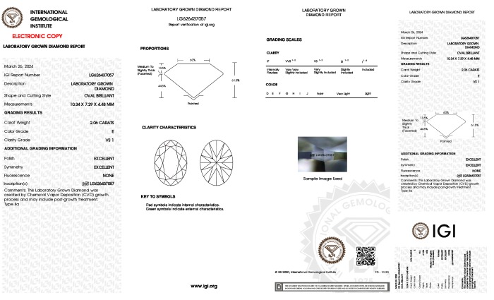 IGI diamond lab report #626437057