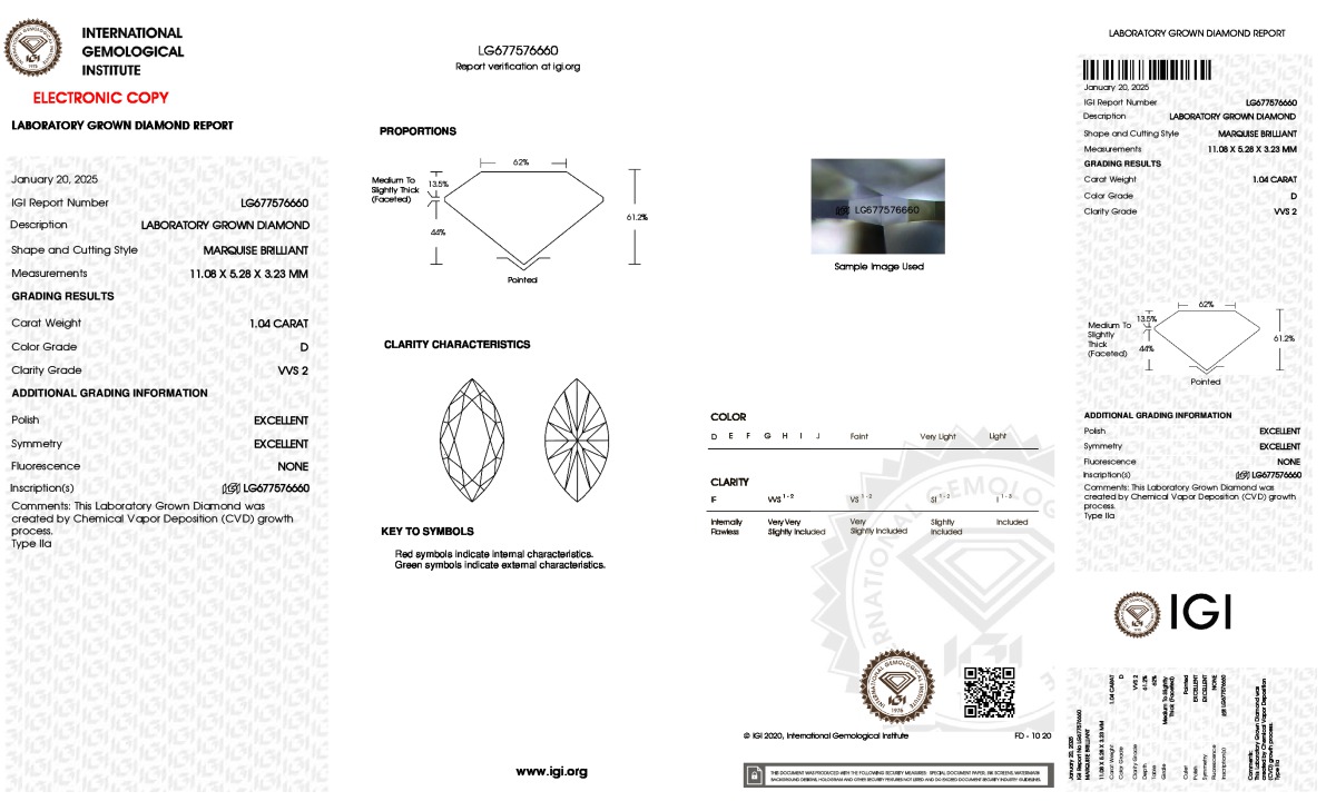 IGI diamond lab report #677576660